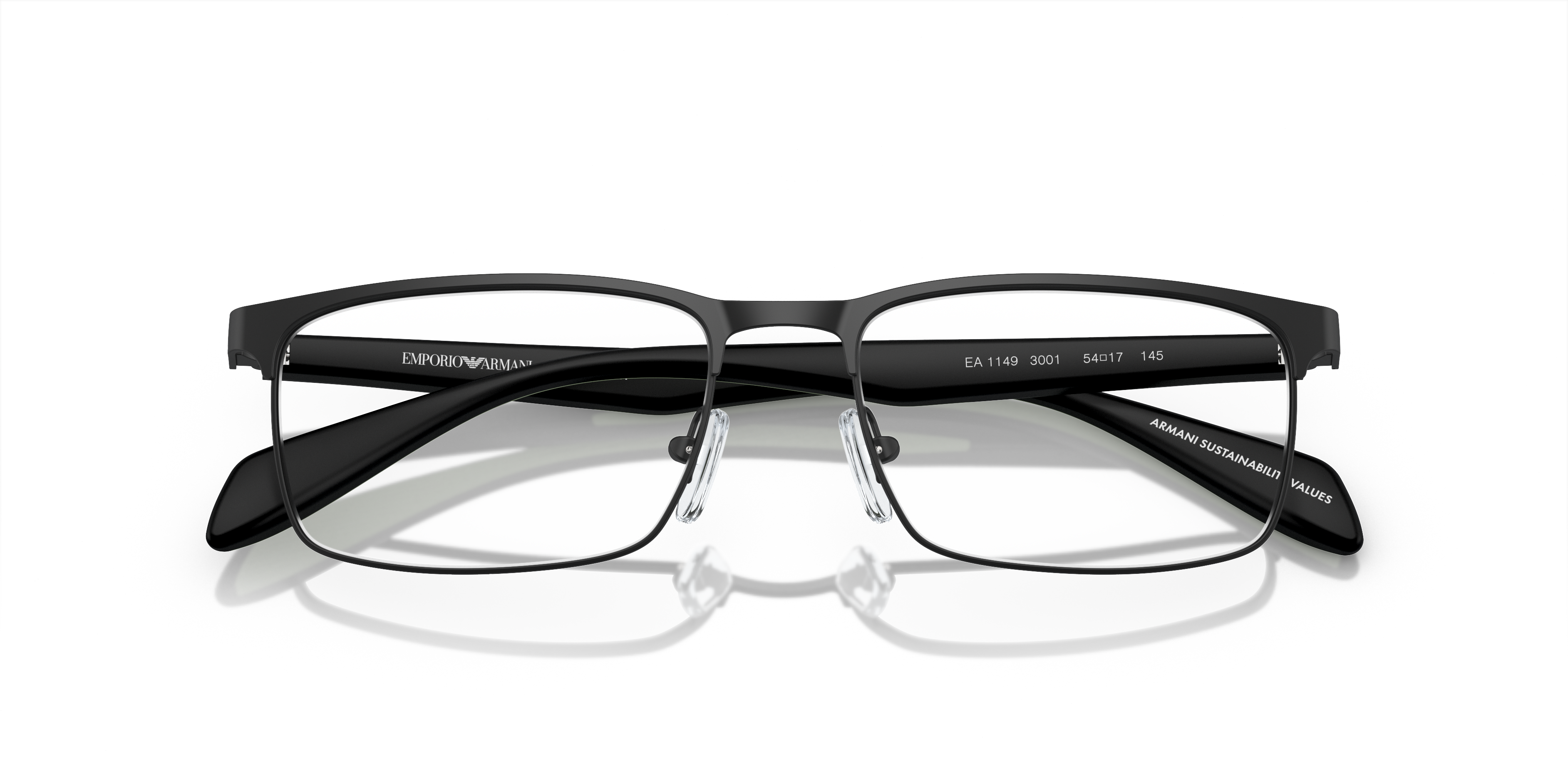 Emporio Armani men's metal eyeglasses