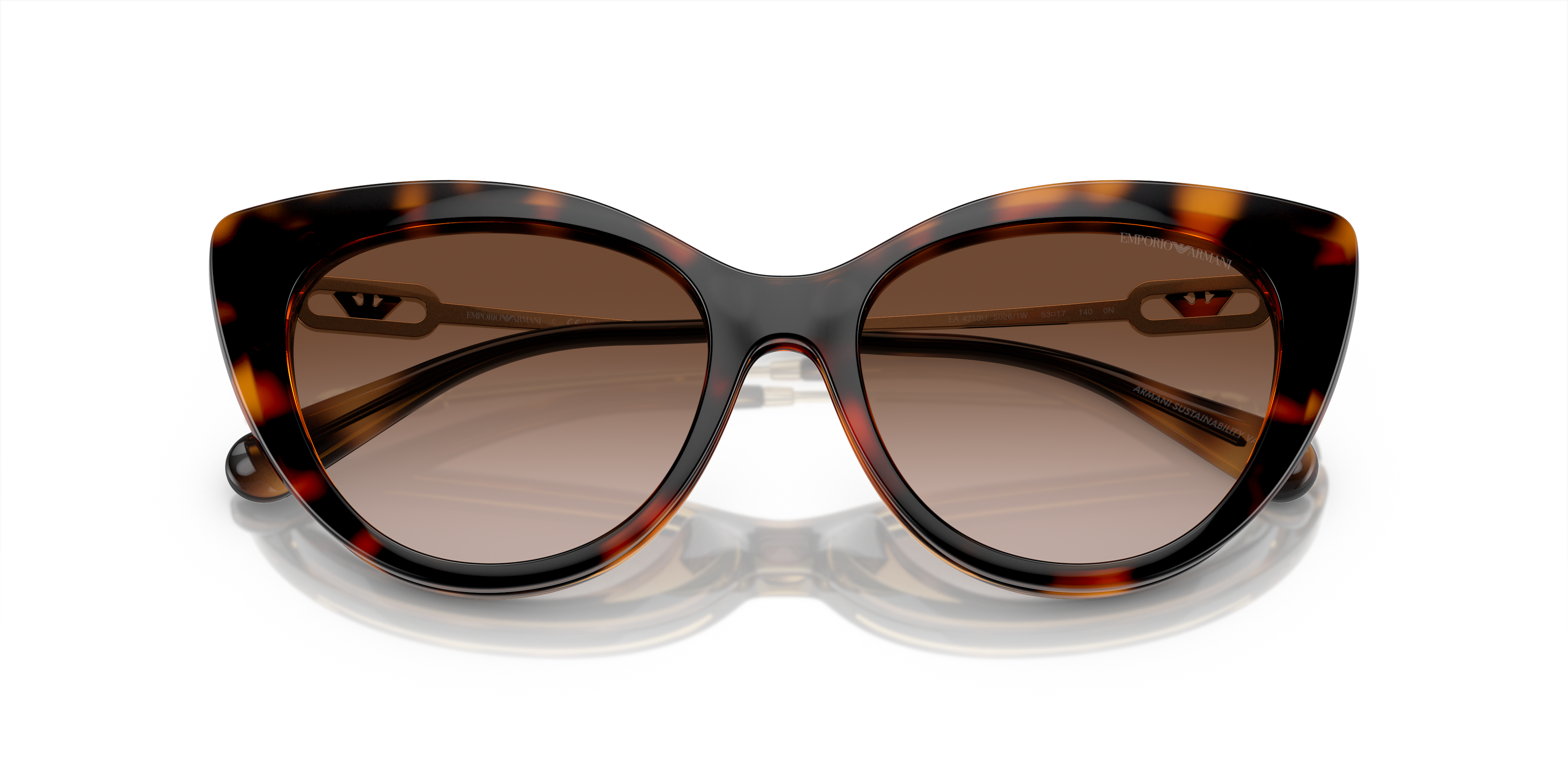 Emporio Armani women's clip-on acetate eyeglasses