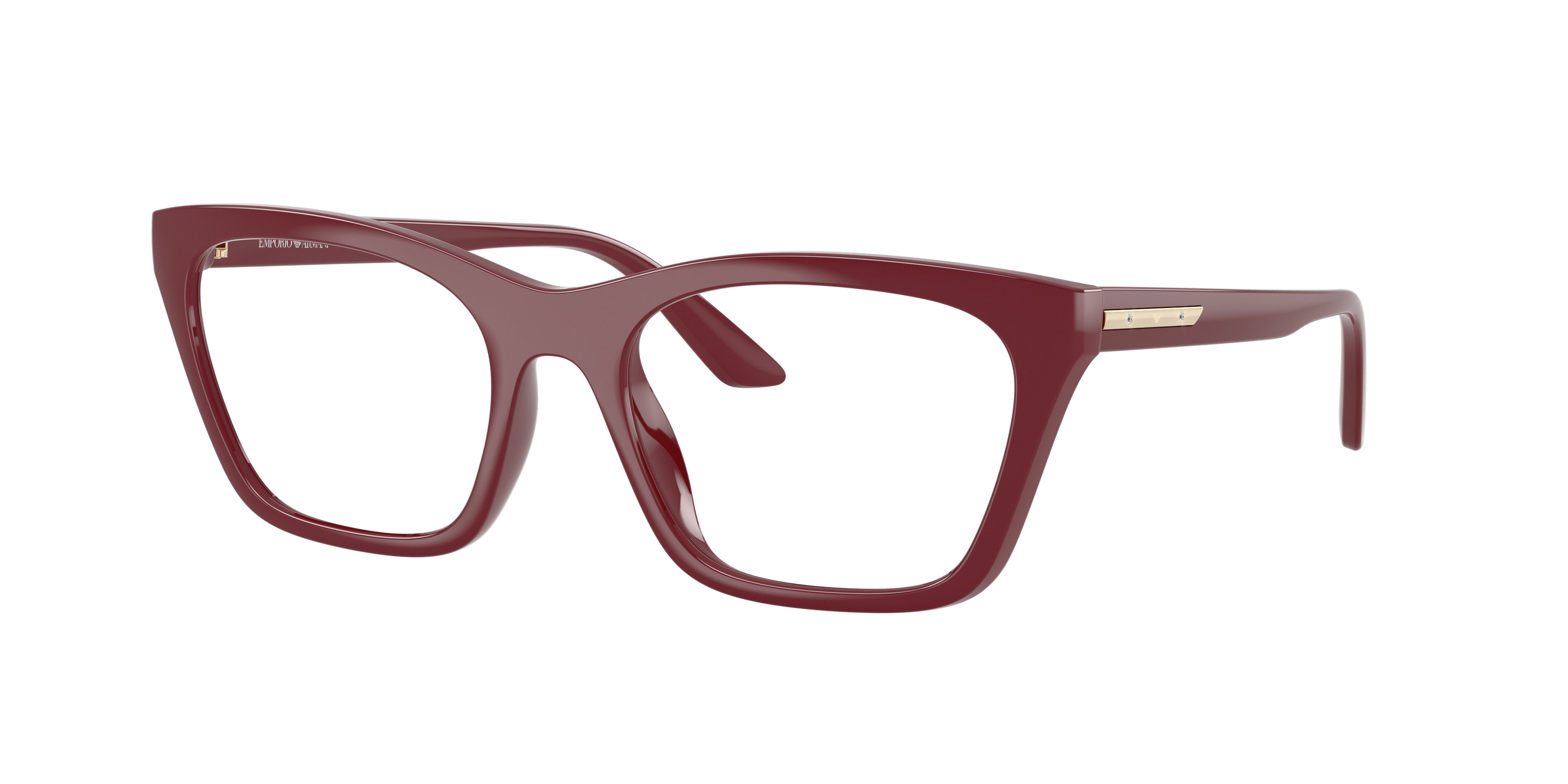 Occhiale Emporio Armani da vista da donna in acetato con clip-on da sole