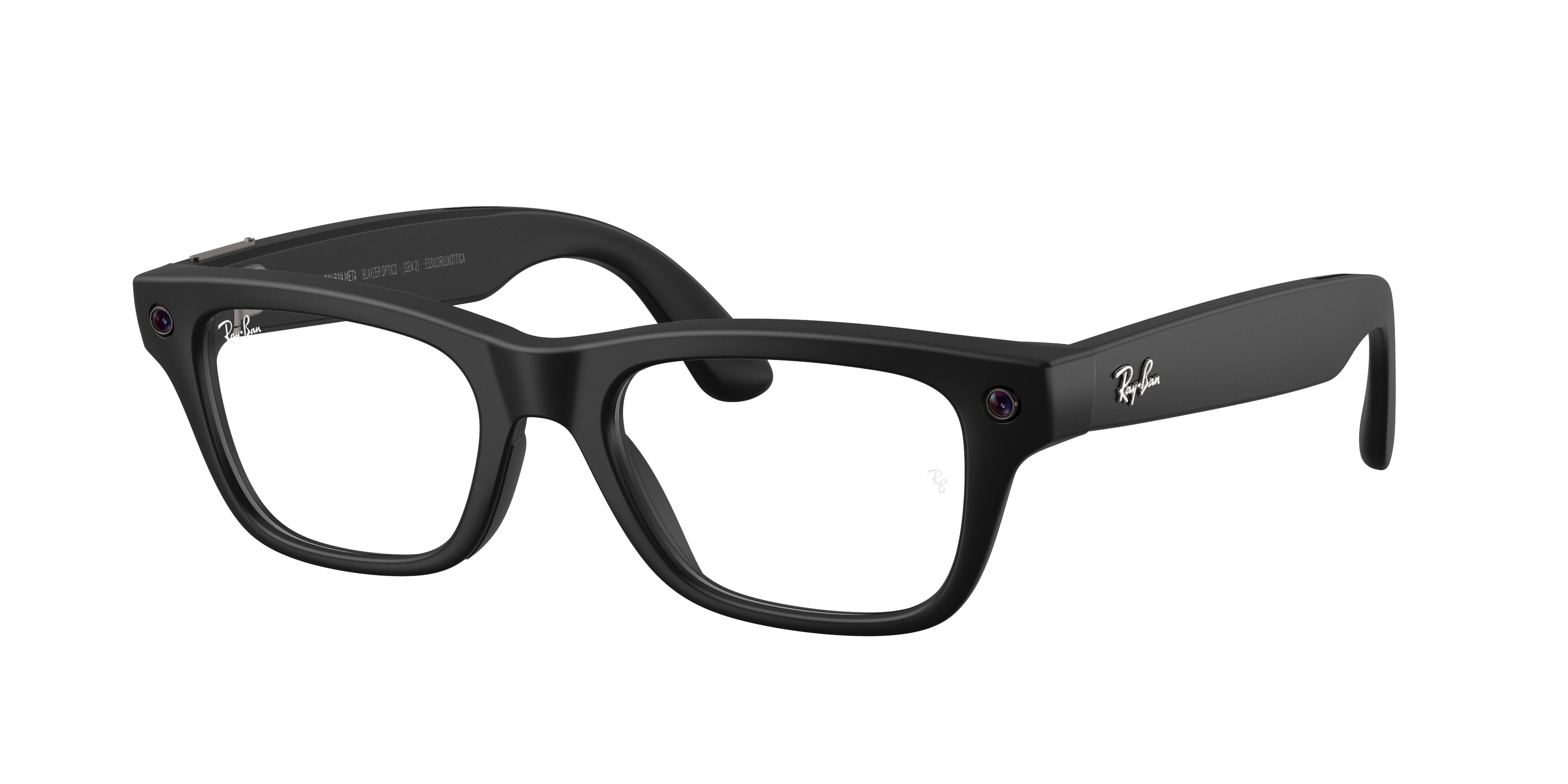 Rayban Meta Wayfarer Gen 2 Unisex Sunglasses (Shiny Black with Green G15 Lens)