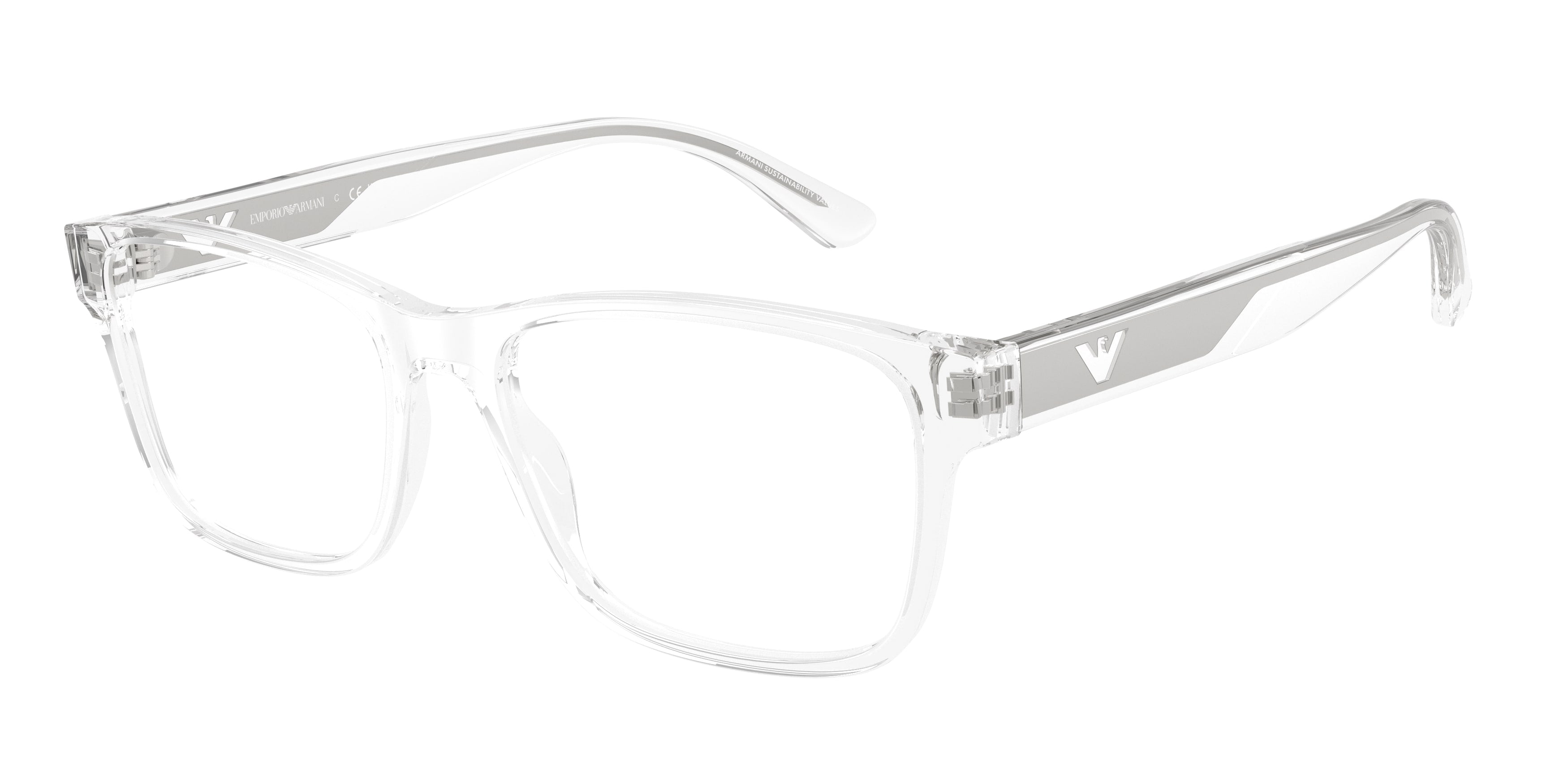 Emporio Armani men's acetate eyeglasses