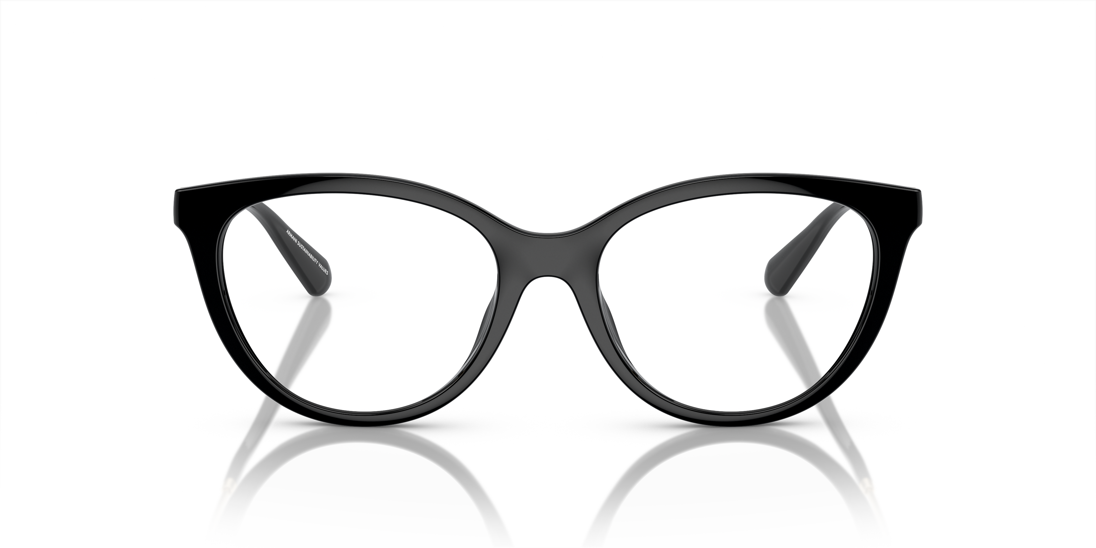 Occhiale Emporio Armani da vista da donna in acetato con clip-on da sole