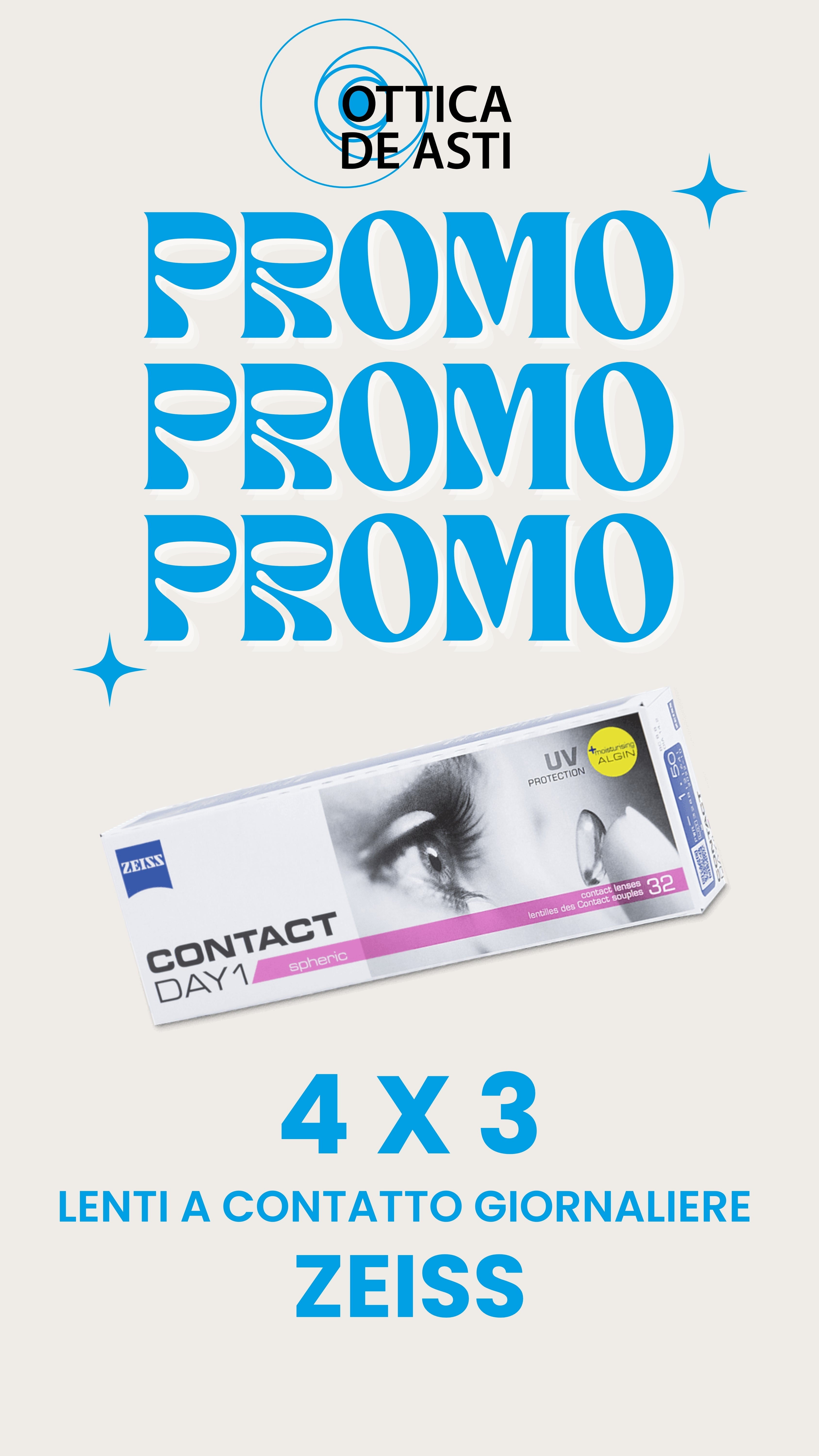 Lenti a contatto sferiche giornaliere Zeiss (32pz)