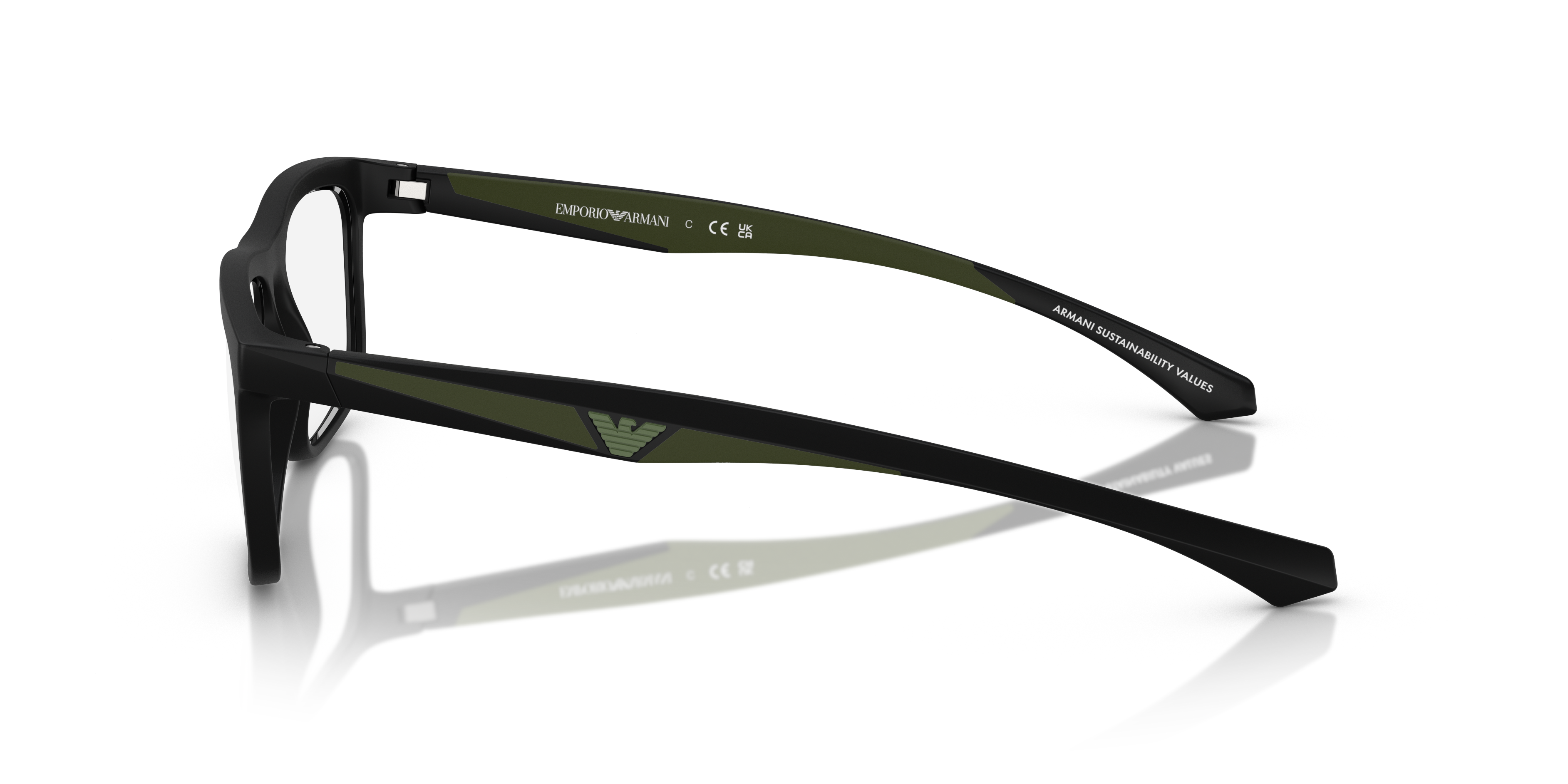 Emporio Armani men's acetate eyeglasses