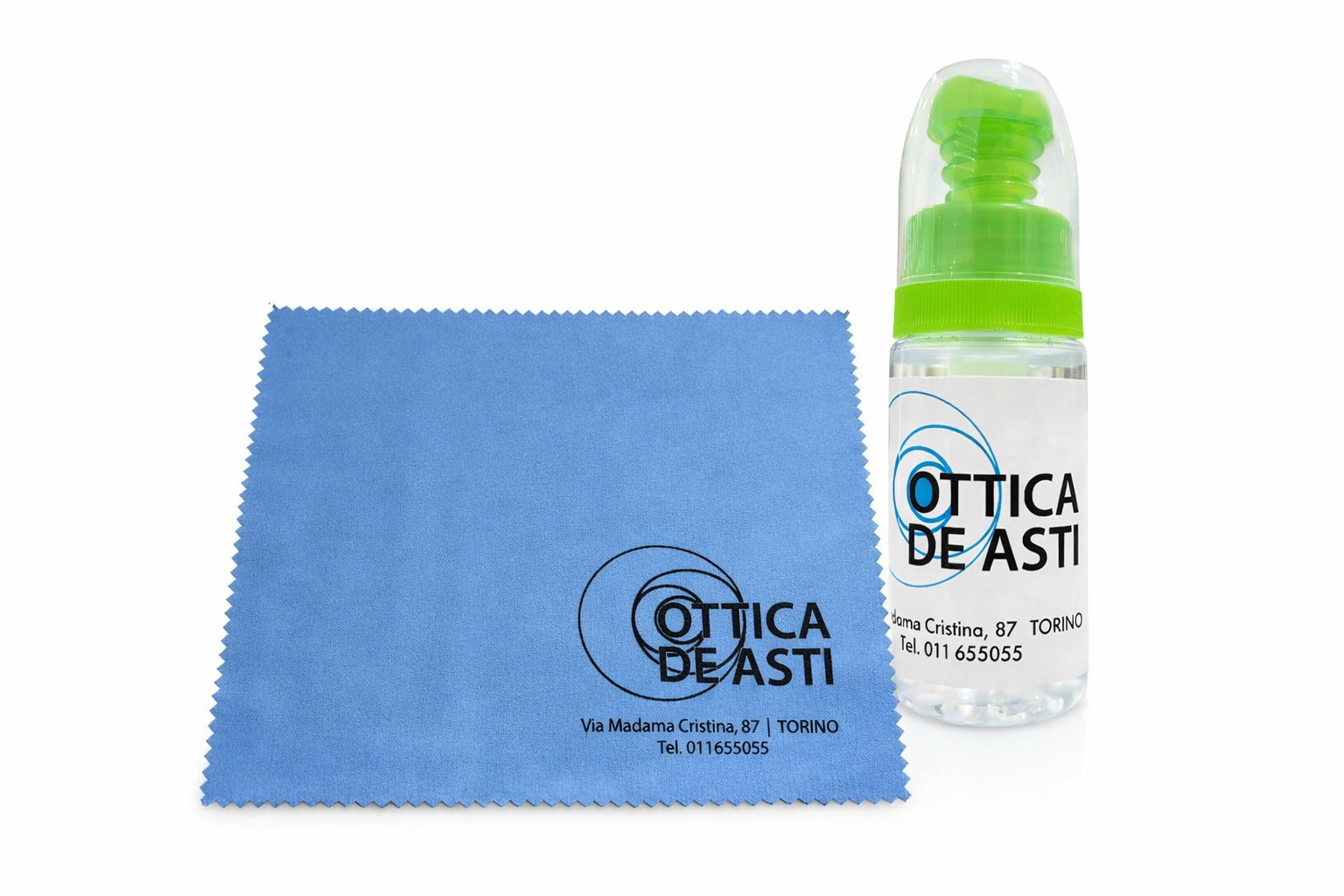 Kit di pulizia lenti (spray e microfibra)