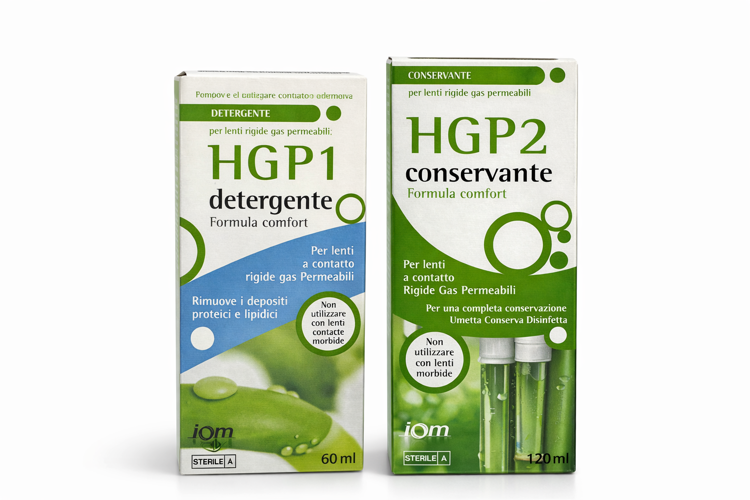 Kit soluzione detergente (HGP1) e soluzione conservante (HGP2)