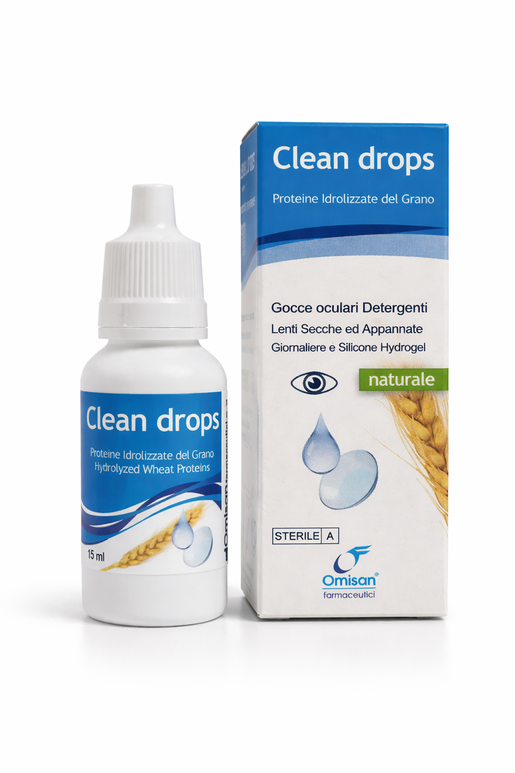 Collirio Clean Drops - gocce oculari per occhi secchi (15ml)