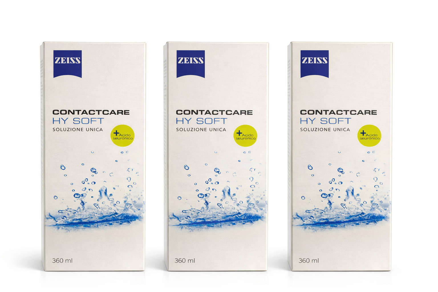 Kit 3 Soluzioni uniche per lenti a contatto (3 x 360ml)