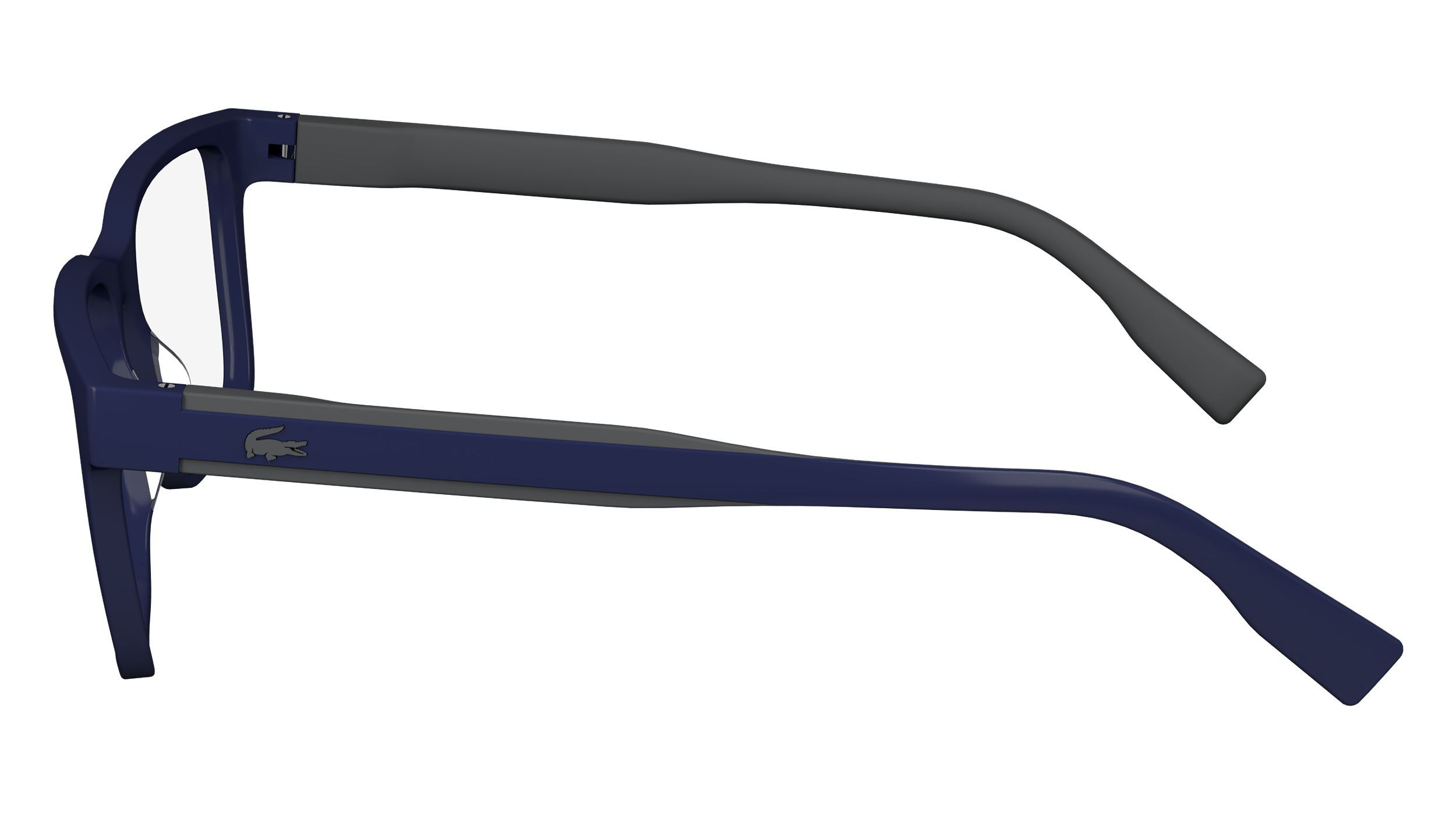 Lacoste men's acetate eyeglasses (with clip-on sunglasses)