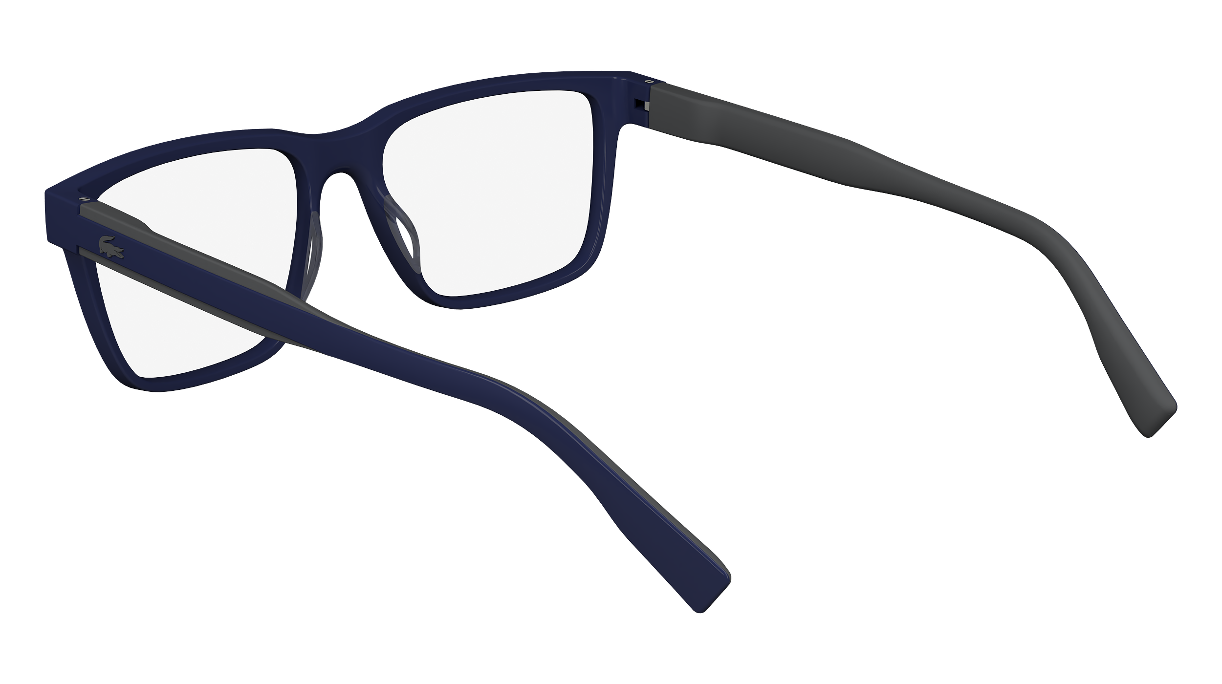 Lacoste men's acetate eyeglasses (with clip-on sunglasses)