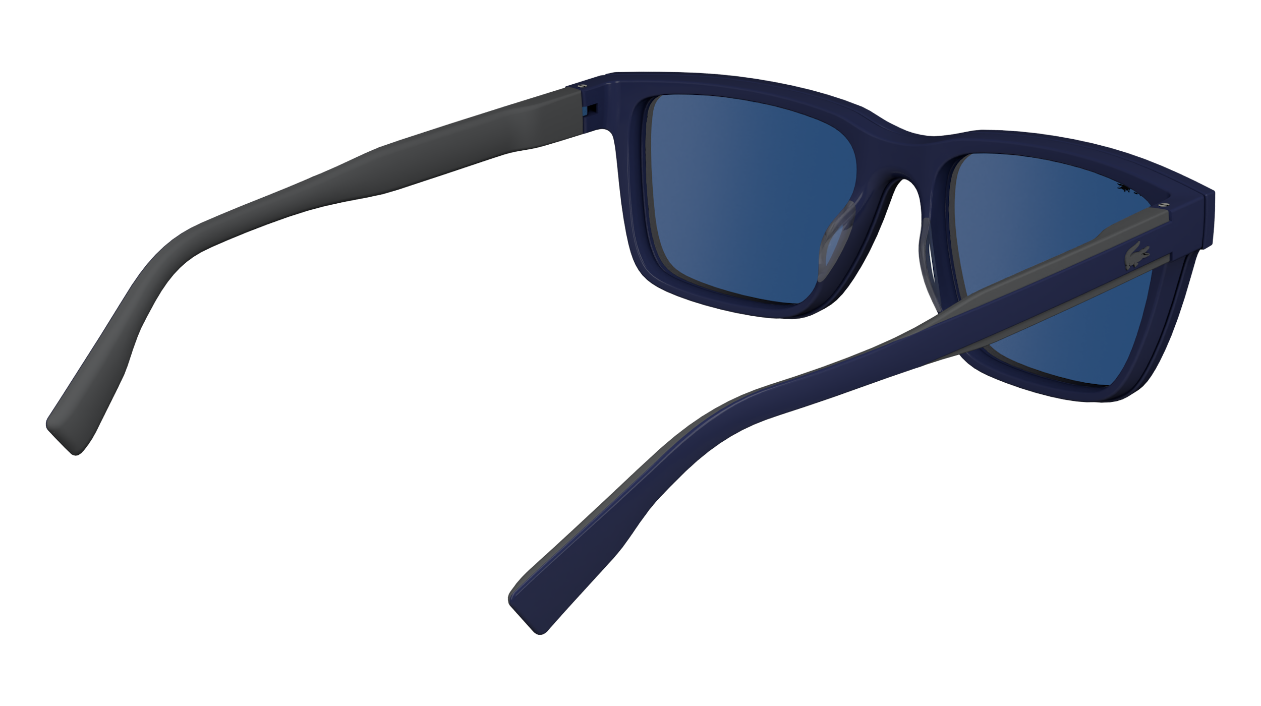 Lacoste men's acetate eyeglasses (with clip-on sunglasses)