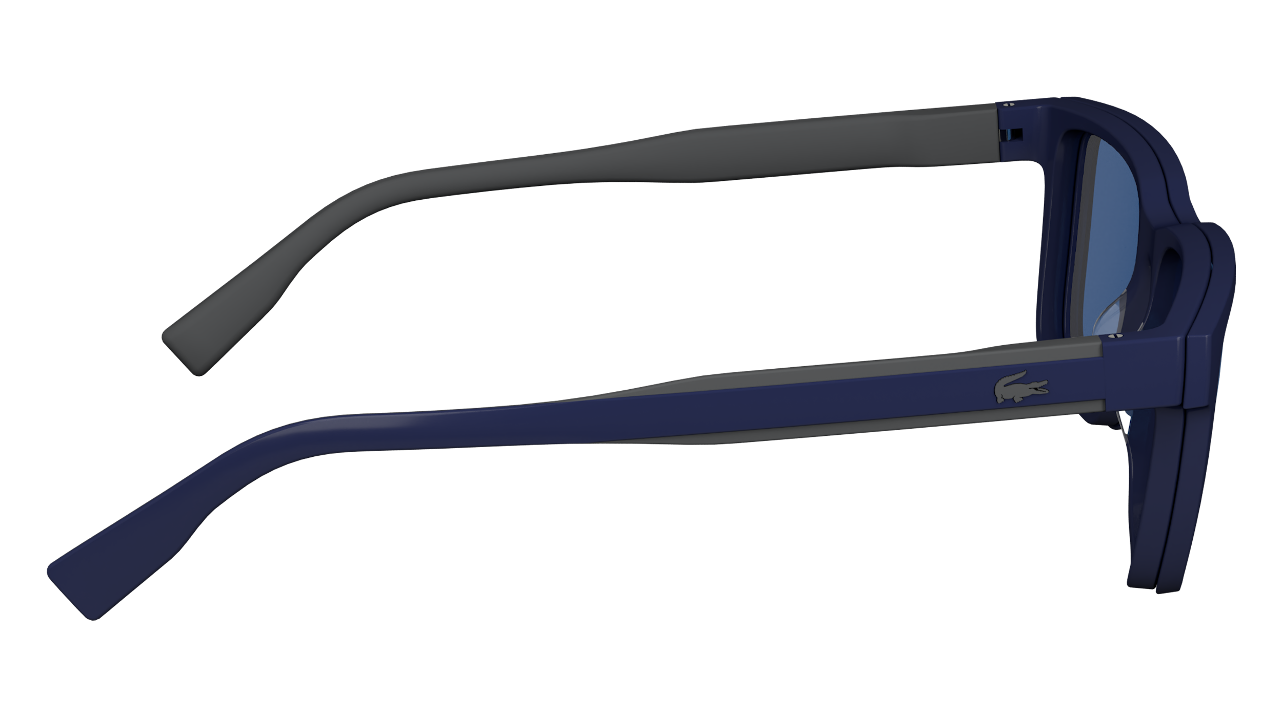 Lacoste men's acetate eyeglasses (with clip-on sunglasses)