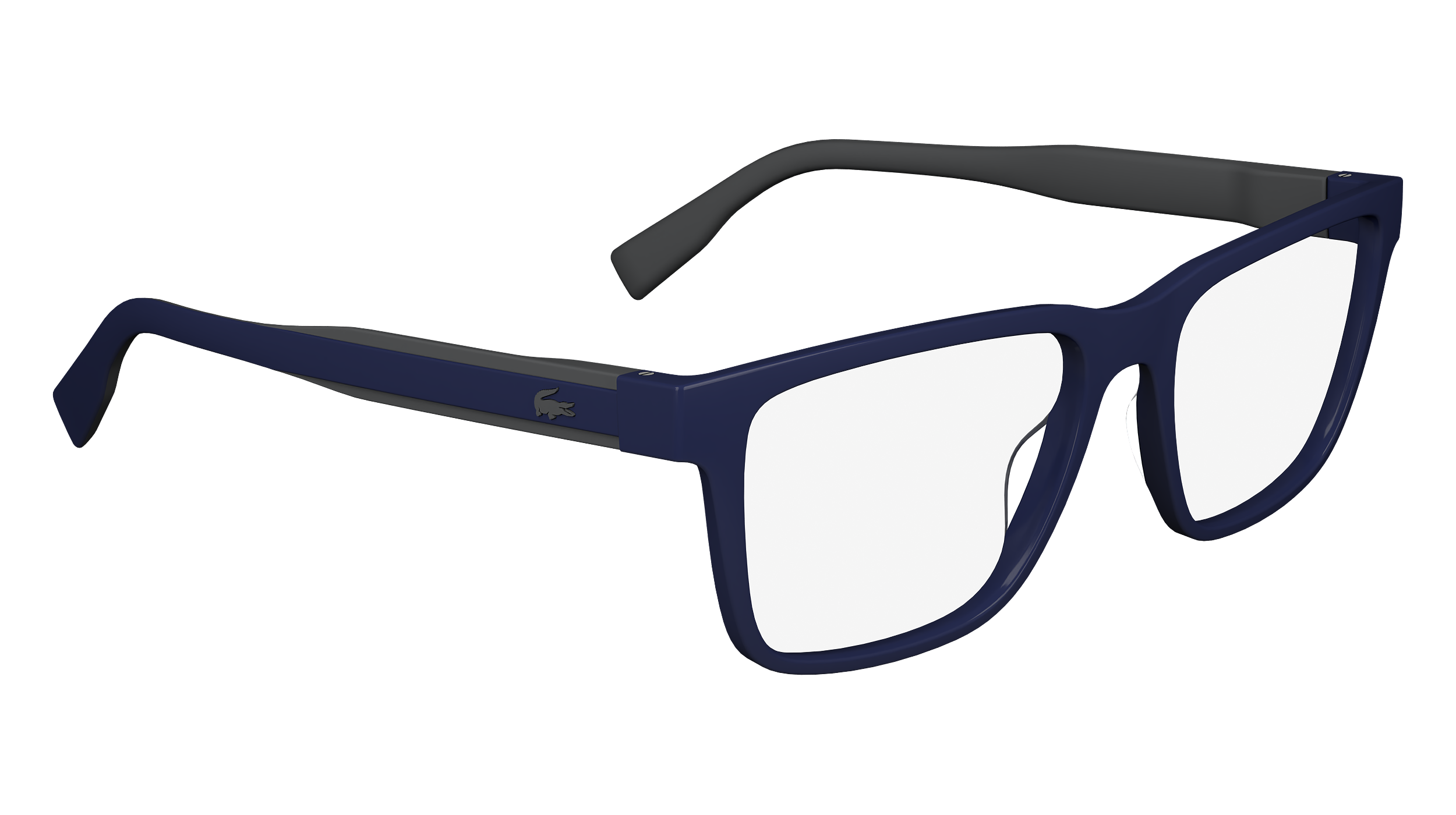 Lacoste men's acetate eyeglasses (with clip-on sunglasses)