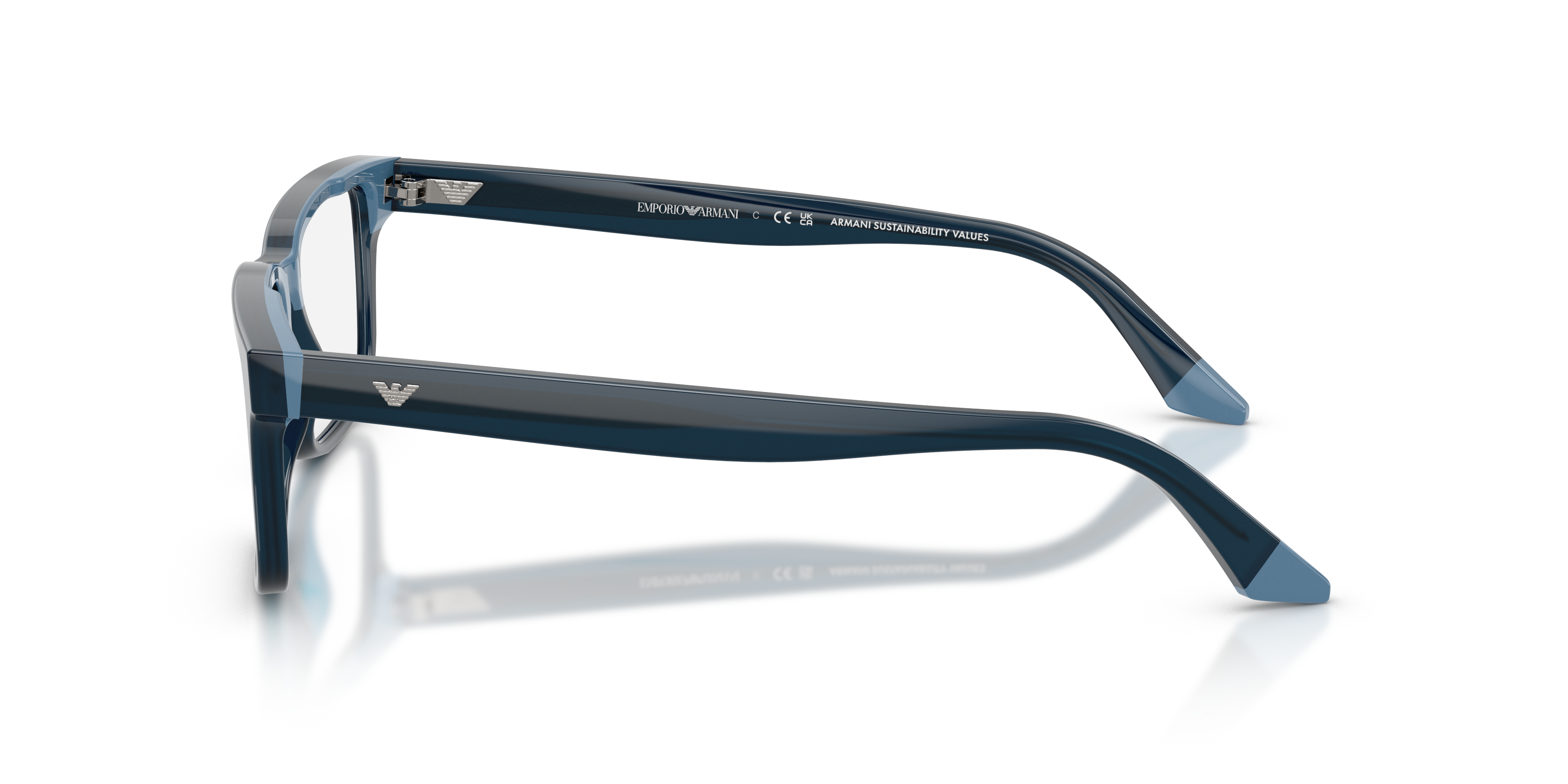Occhiale da vista Emporio Armani da uomo in acetato