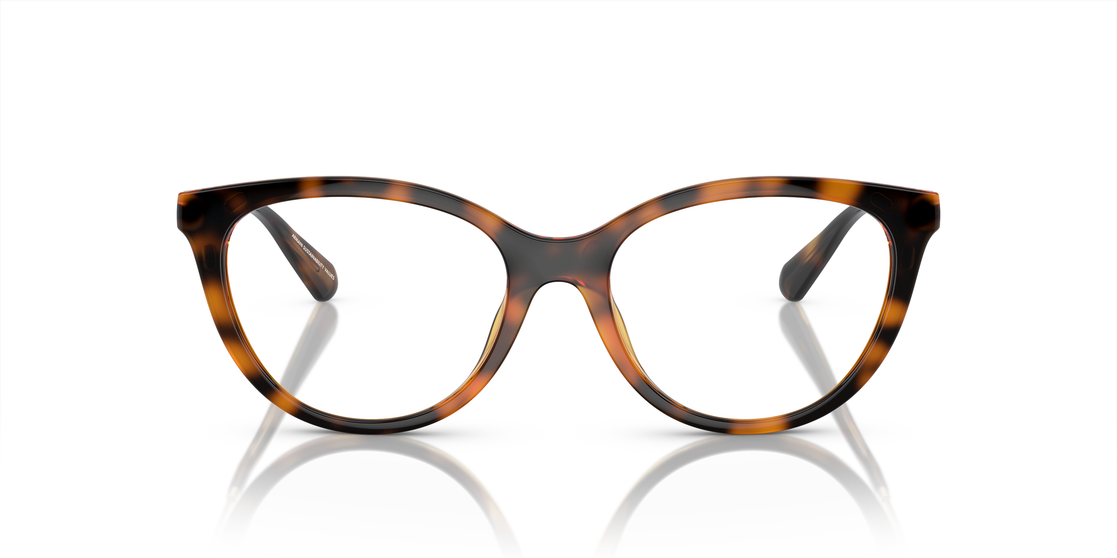 Emporio Armani women's clip-on acetate eyeglasses