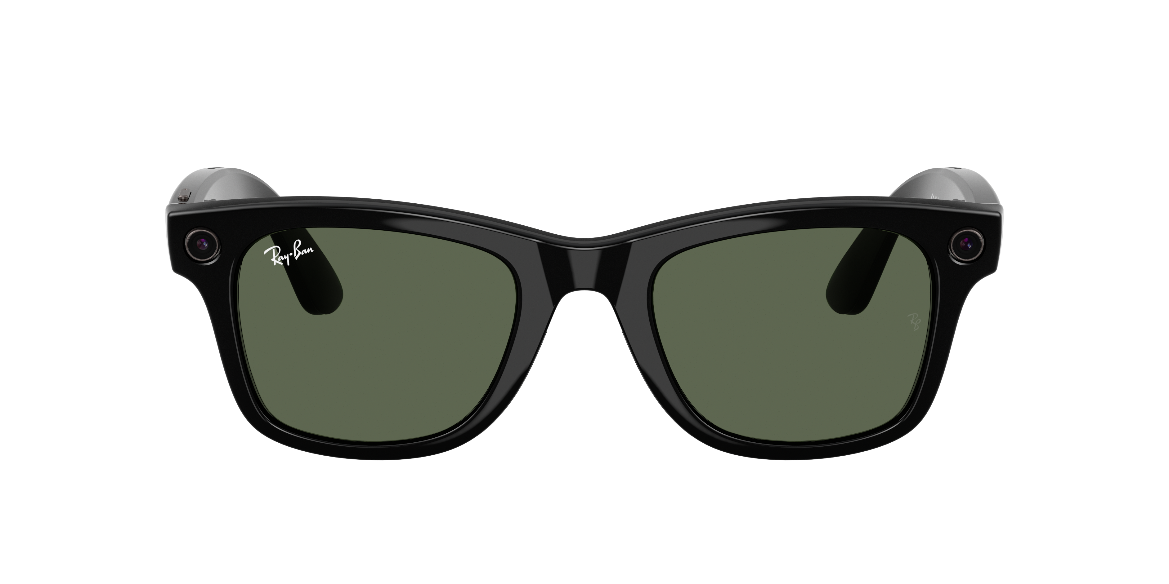 Occhiale Rayban Meta Wayfarer Gen 2 da sole unisex (Shiny black con lente verde G15)