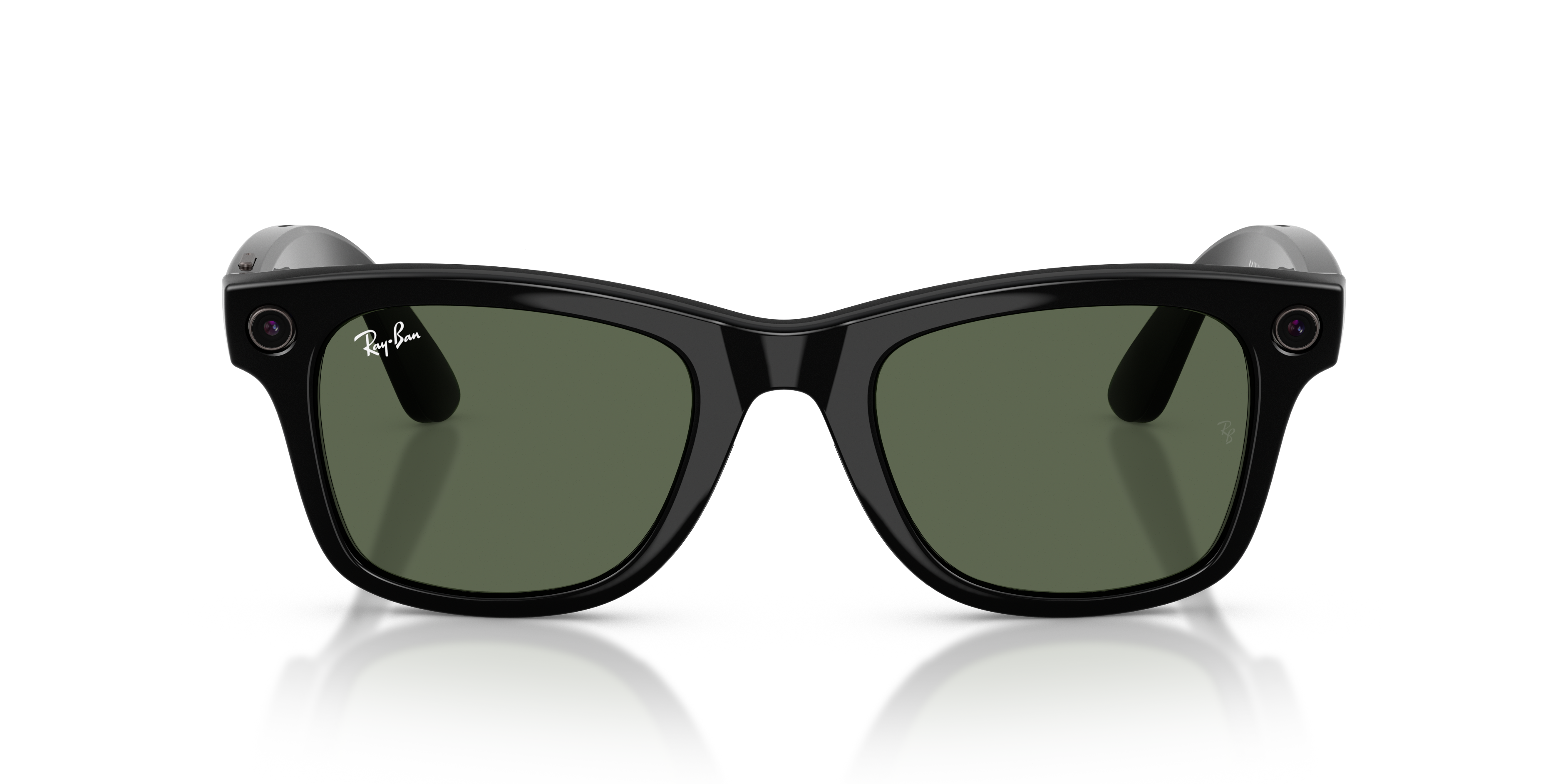 Occhiale Rayban Meta Wayfarer Gen 2 da sole unisex (Shiny black con lente verde G15)