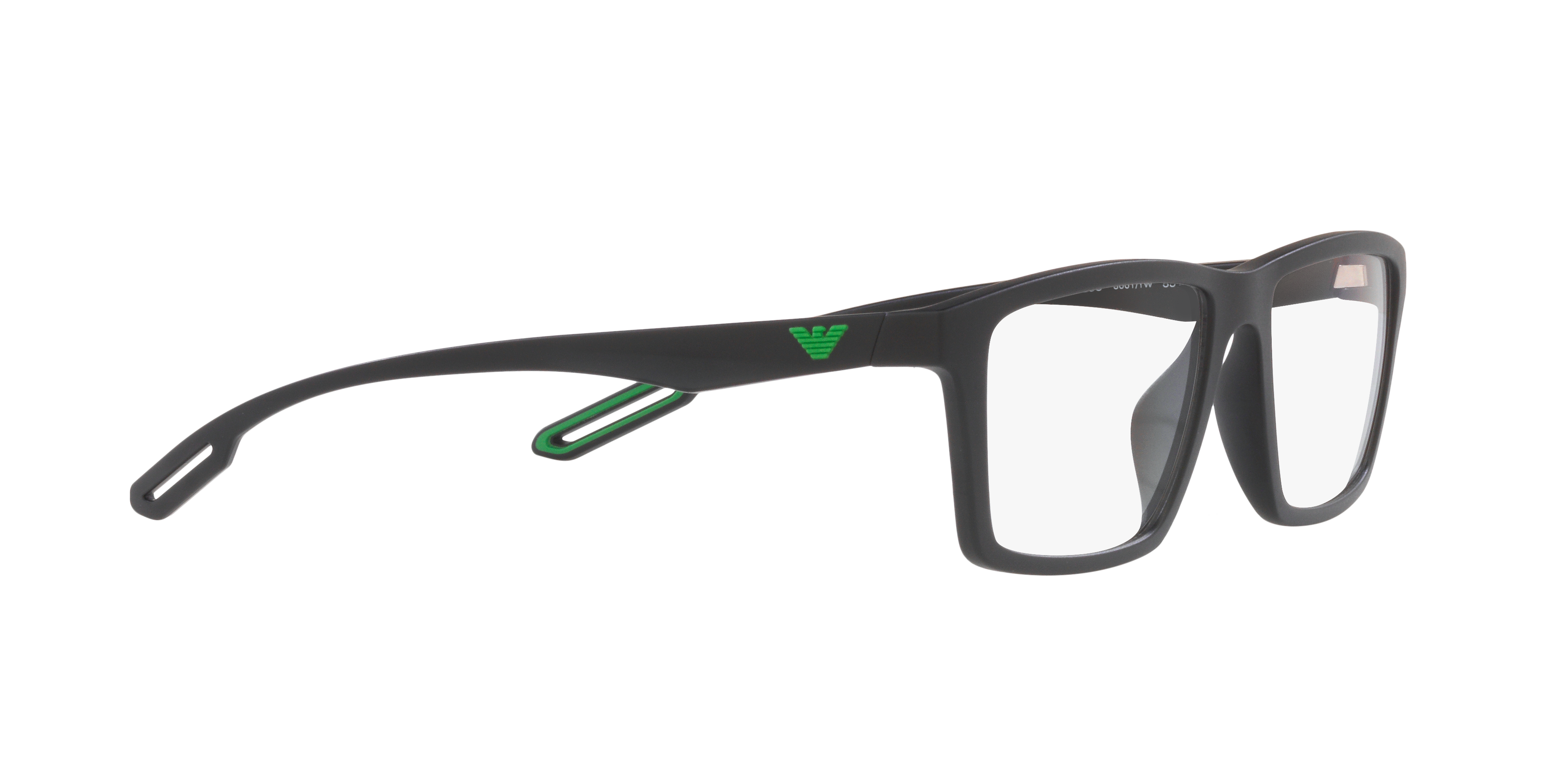 Occhiale da vista Emporio Armani da uomo in acetato con clip-on da sole