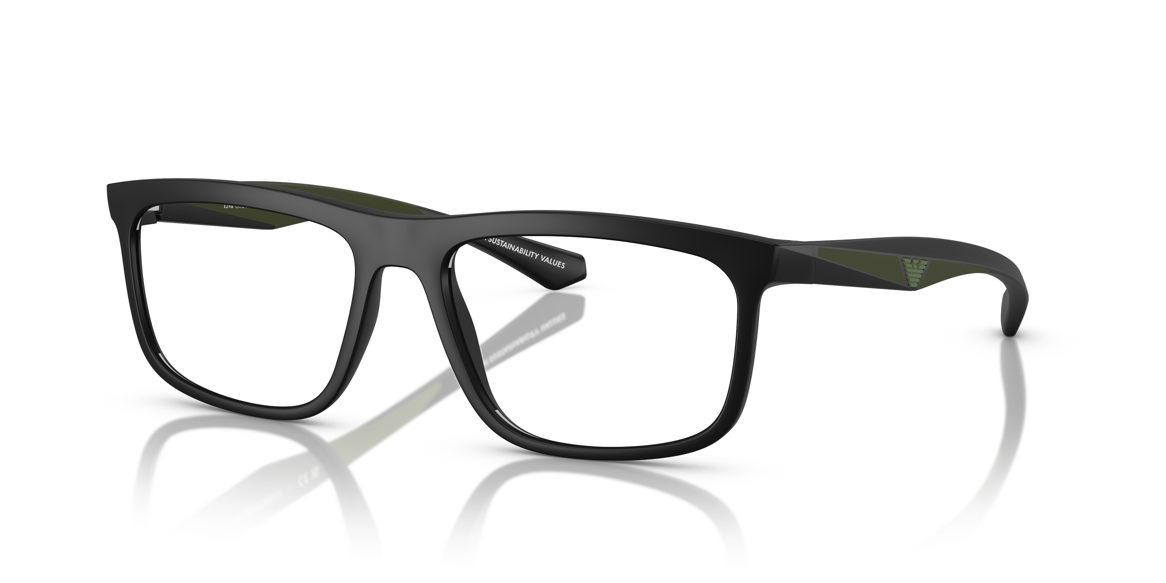 Emporio Armani men's acetate eyeglasses