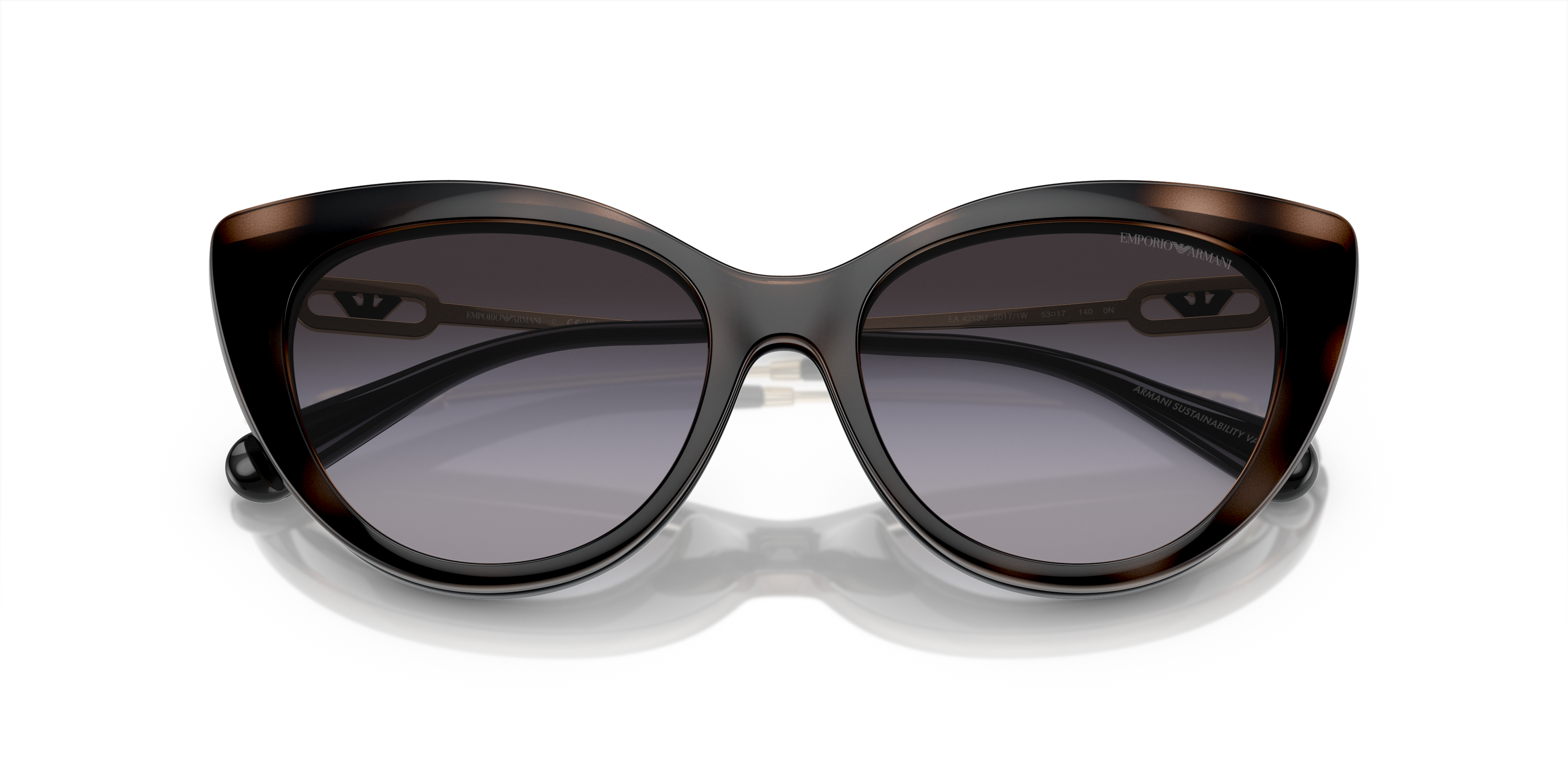 Occhiale Emporio Armani da vista da donna in acetato con clip-on da sole