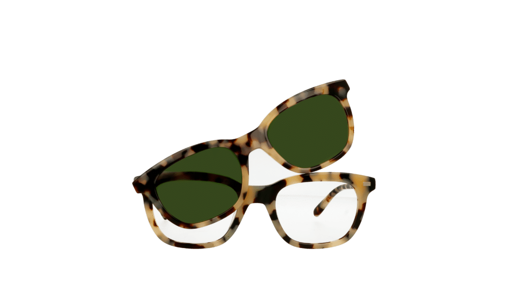 Occhiale da vista Epos unisex in acetato con clip-on da sole