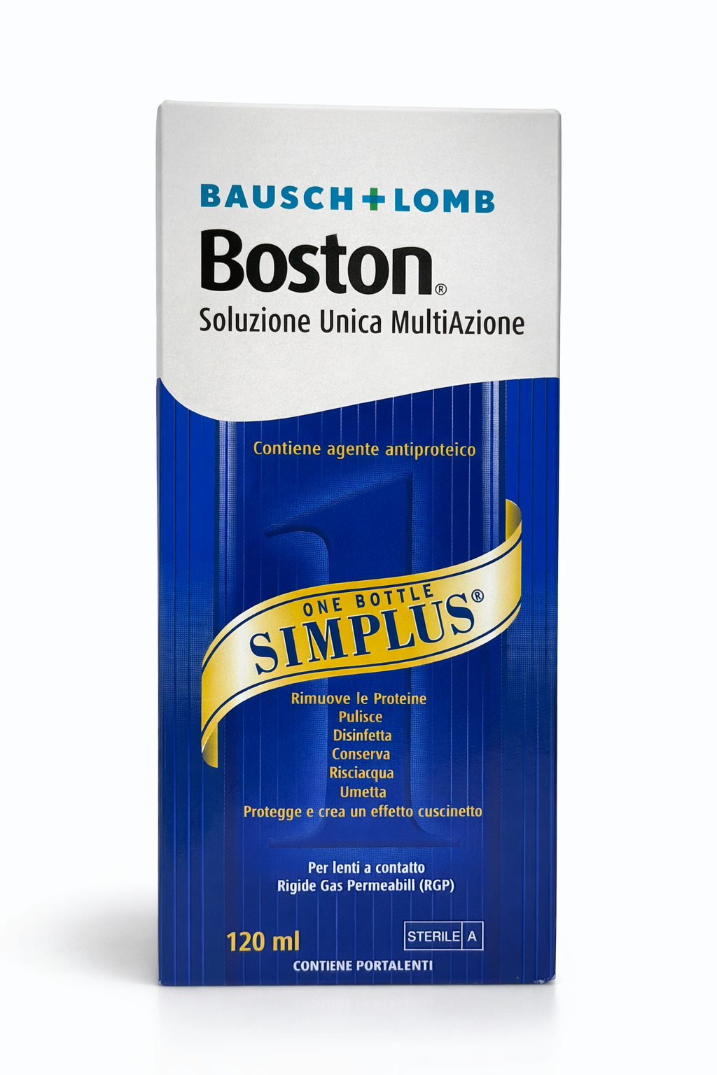 Boston soluzione unica per lenti a contatto rigide gas permeabili (120ml)