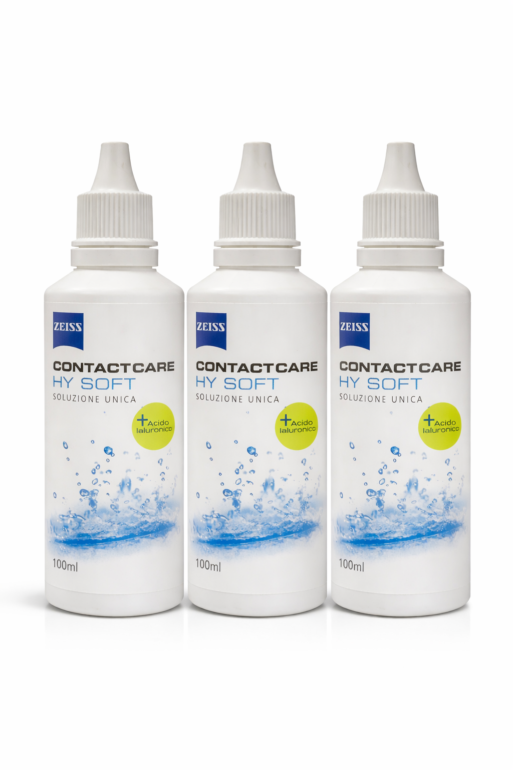 Kit 3 Soluzioni uniche da viaggio per lenti a contatto (3 x 100ml)